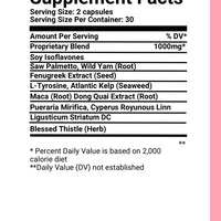 Breast Support Capsules | Natural Herbal Pills for Bigger Bust, Lift & Firmness | Non-Invasive Breast Enhancement Supplement