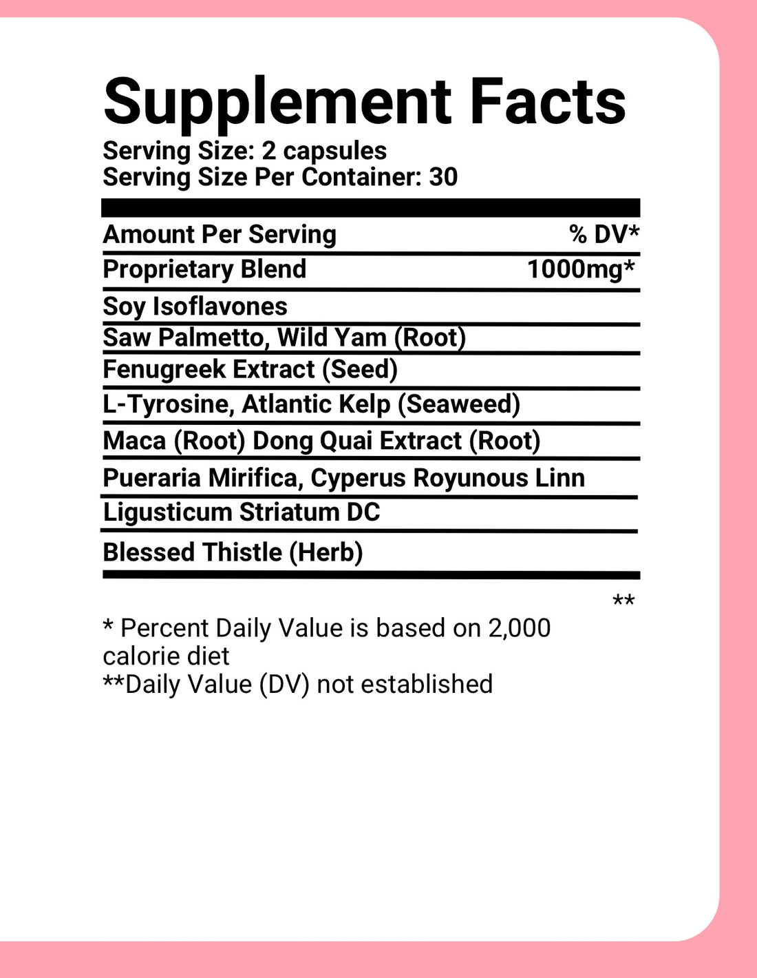Breast Support Capsules | Natural Herbal Pills for Bigger Bust, Lift & Firmness | Non-Invasive Breast Enhancement Supplement