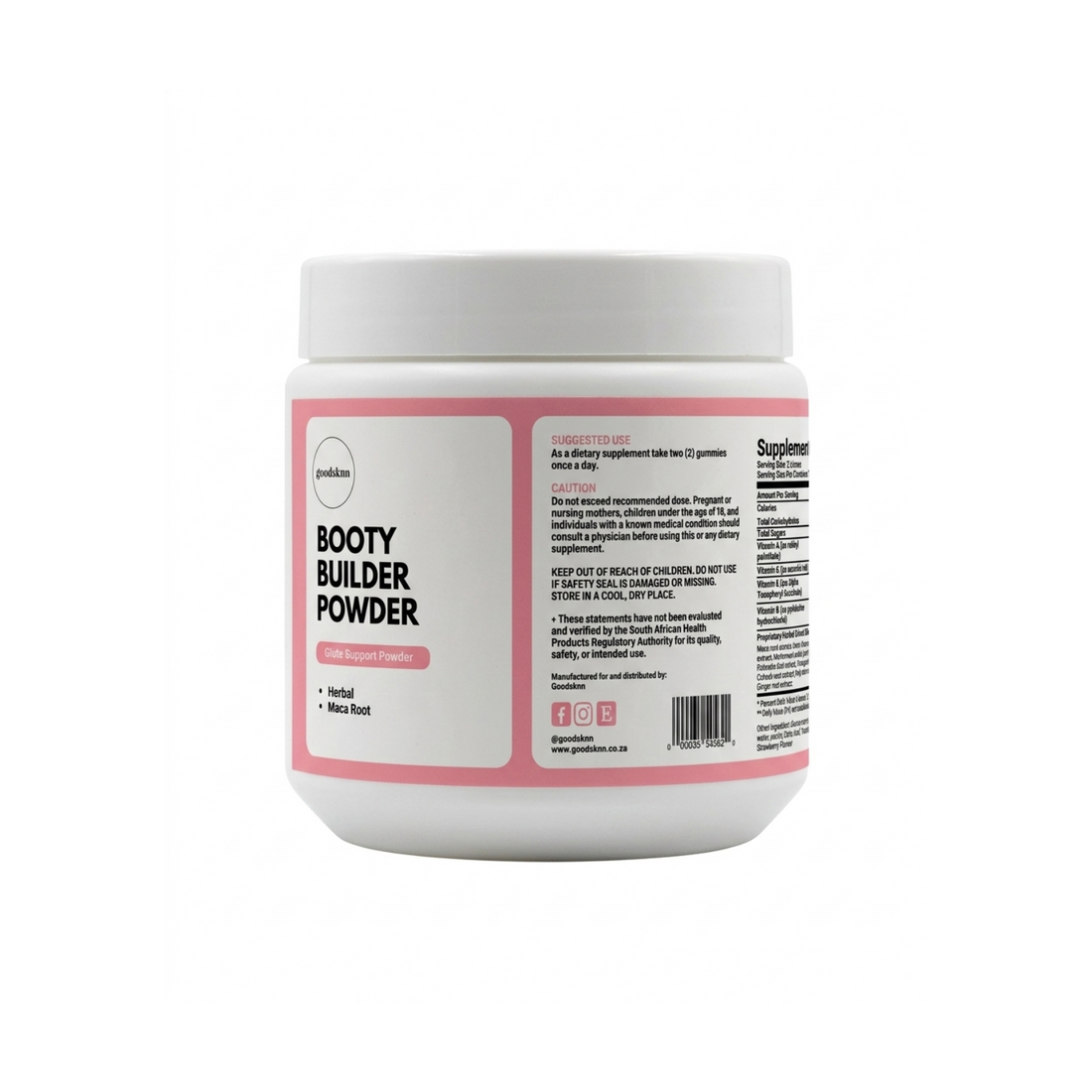 Booty Builder Powder | Herbal  Supplement for Curves | 100% Natural Booty Growth Powder